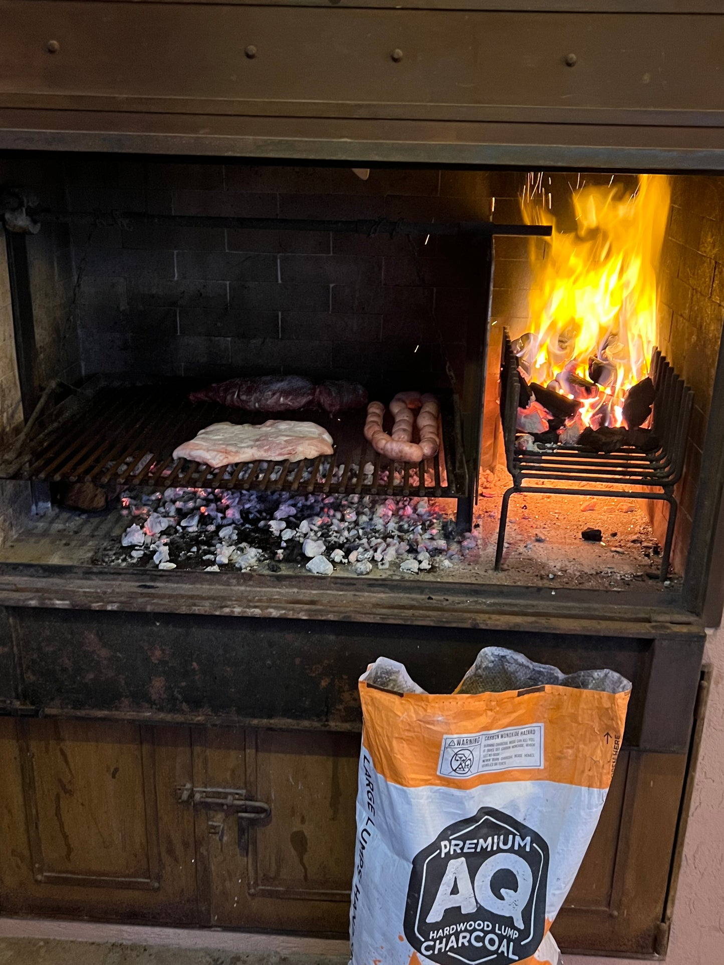 35 lbs AQ Hardwood Lump Charcoal bag
