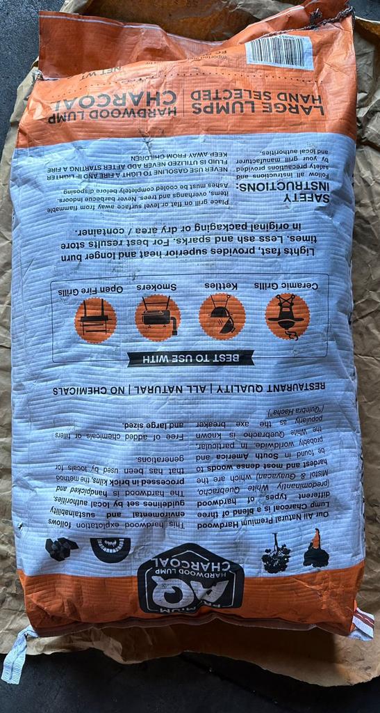 35 lbs - 20 Bag Pallet AQ Hardwood Lump Charcoal
