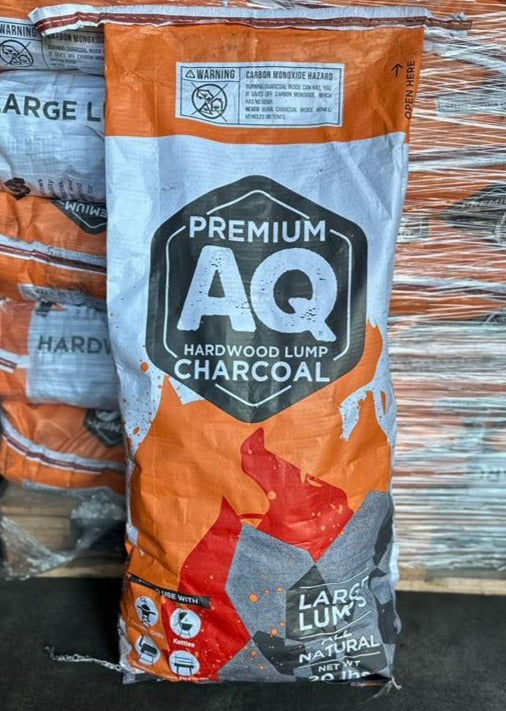 20 lbs AQ Hardwood Lump Charcoal Bag